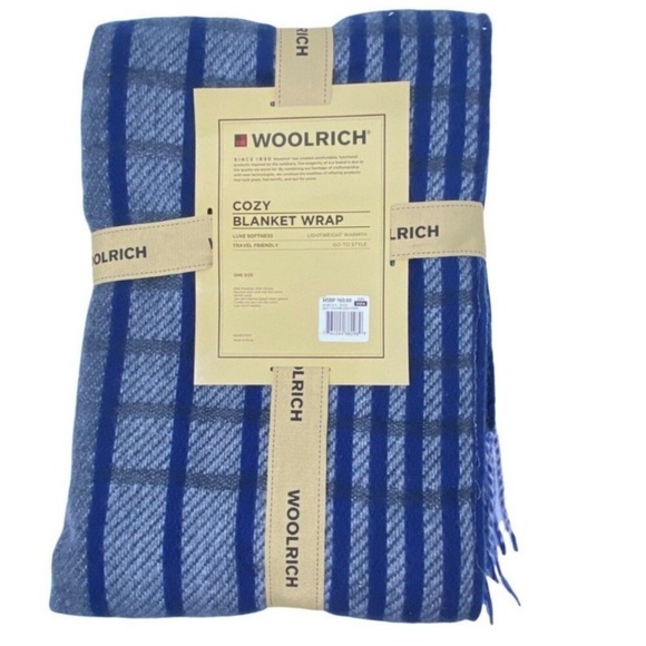 Woolrich cozy blanket wrap soft travel NWT - Picture 4 of 5